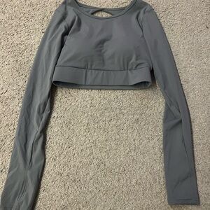 Grey workout top